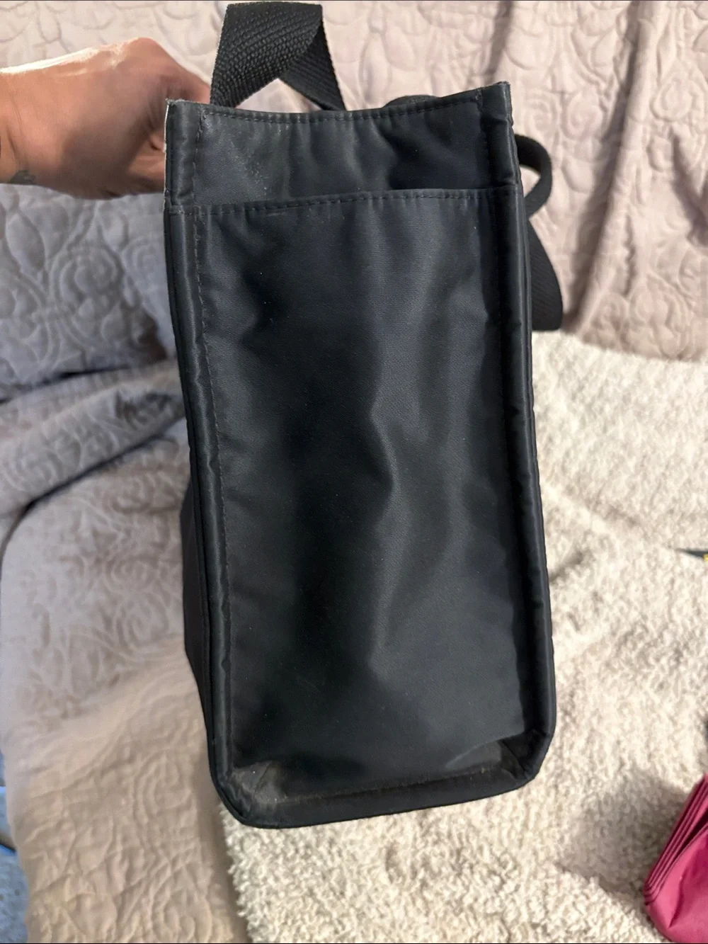 kate spade Black Nylon diaper bag/Laptop Tote with Webbing Straps